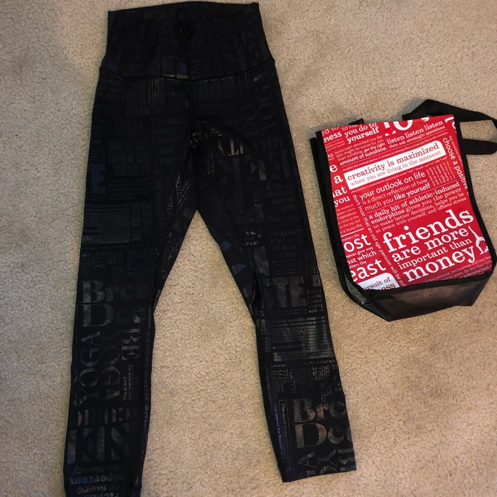 Lululemon size 4 Wunder Under Crop Leggings
